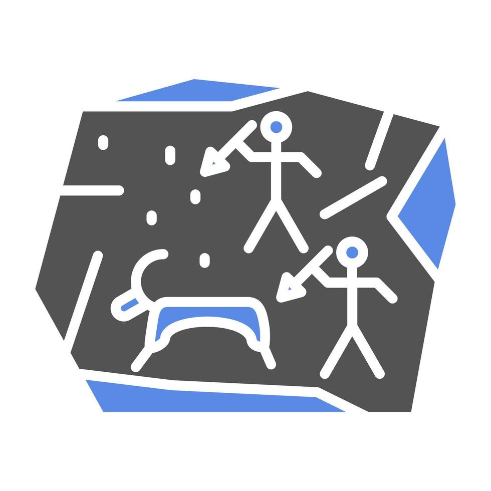 Cave Painting Vector Icon Style