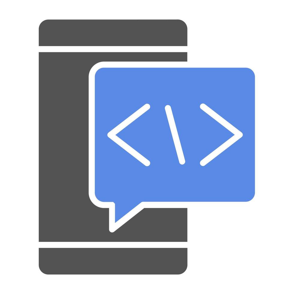 Coding Language Vector Icon Style
