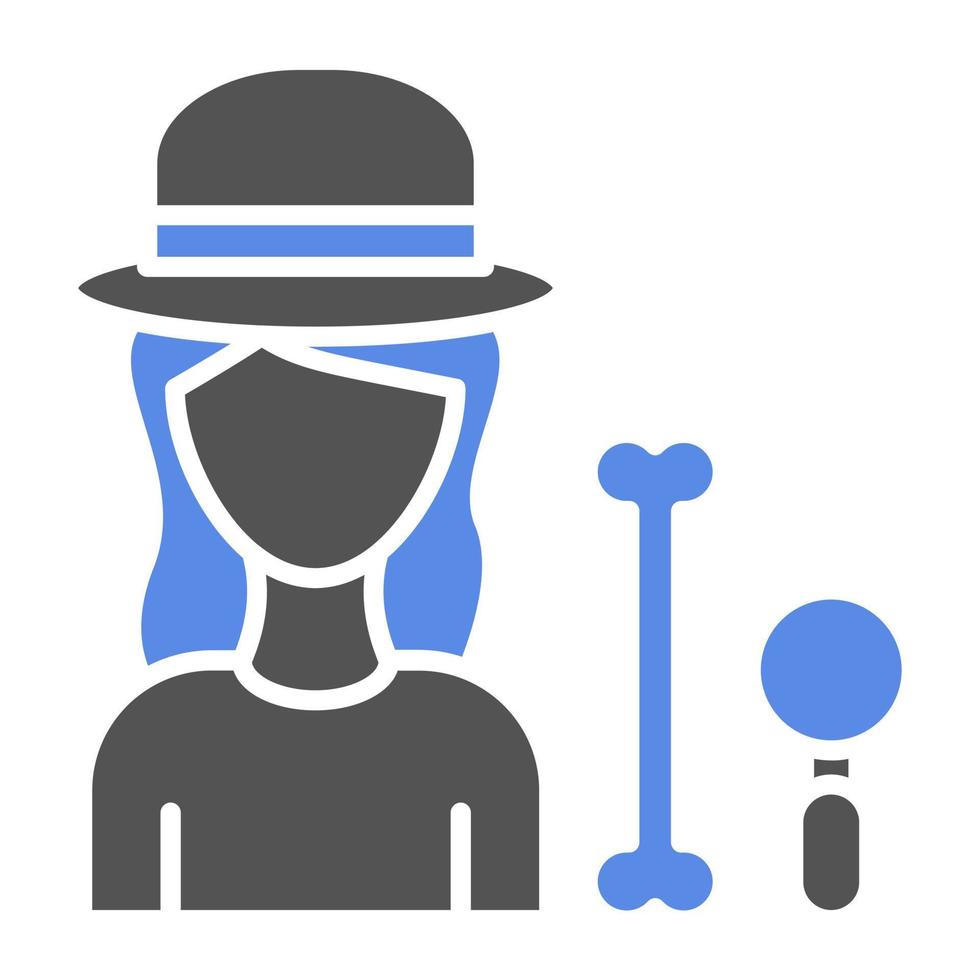 Archaeologist Female Vector Icon Style