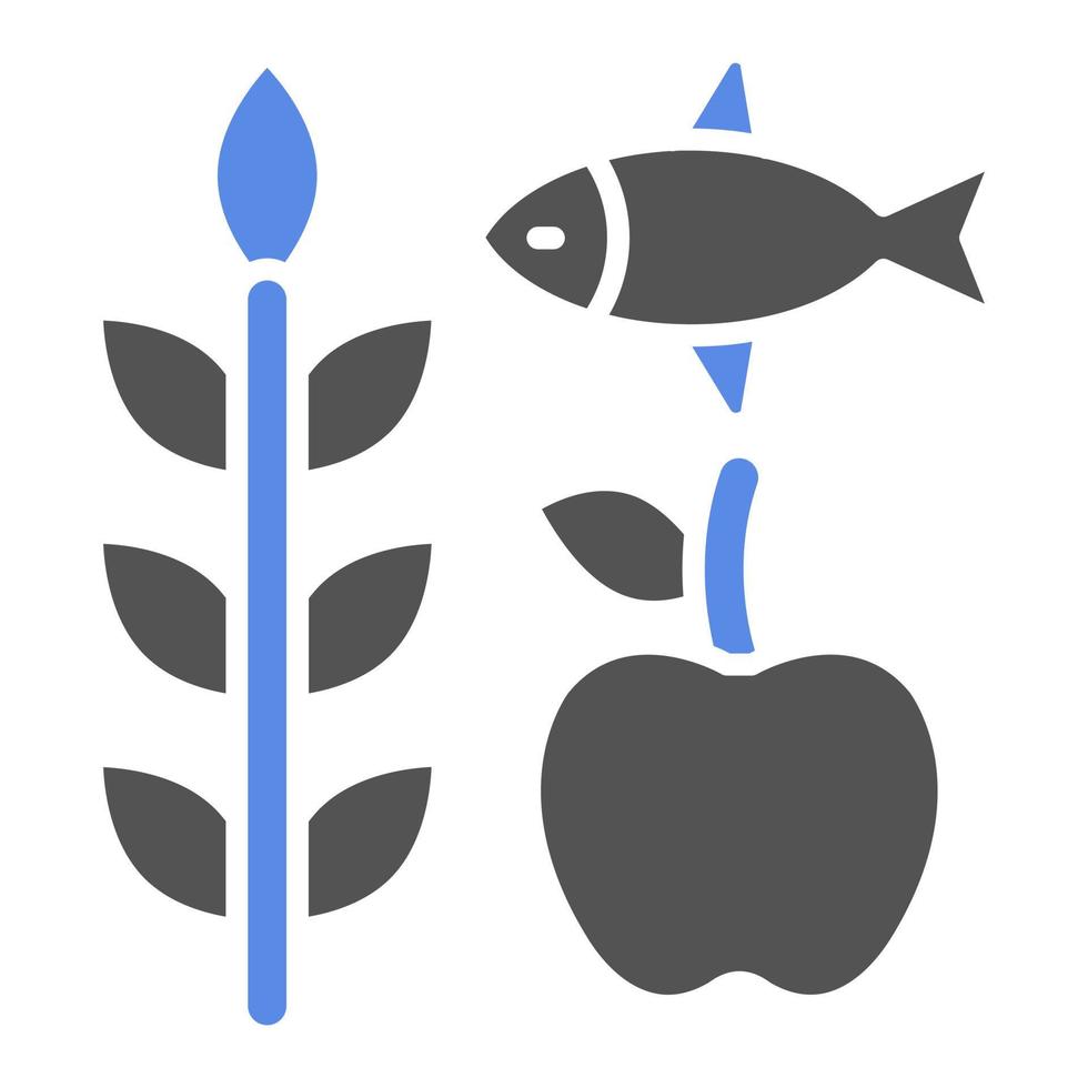 Locally Sourced Food Vector Icon Style