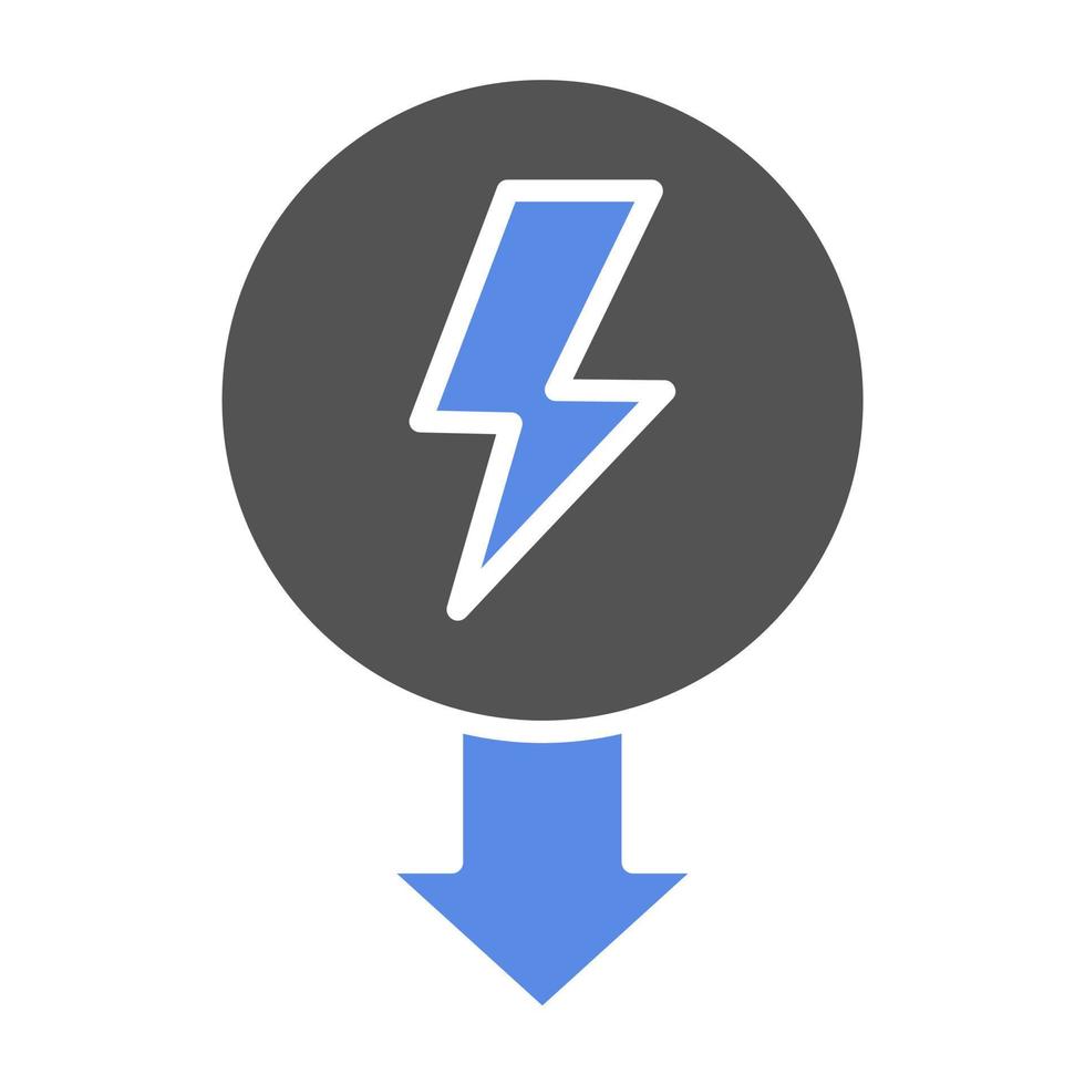 Reduce Energy Consumpti Vector Icon Style