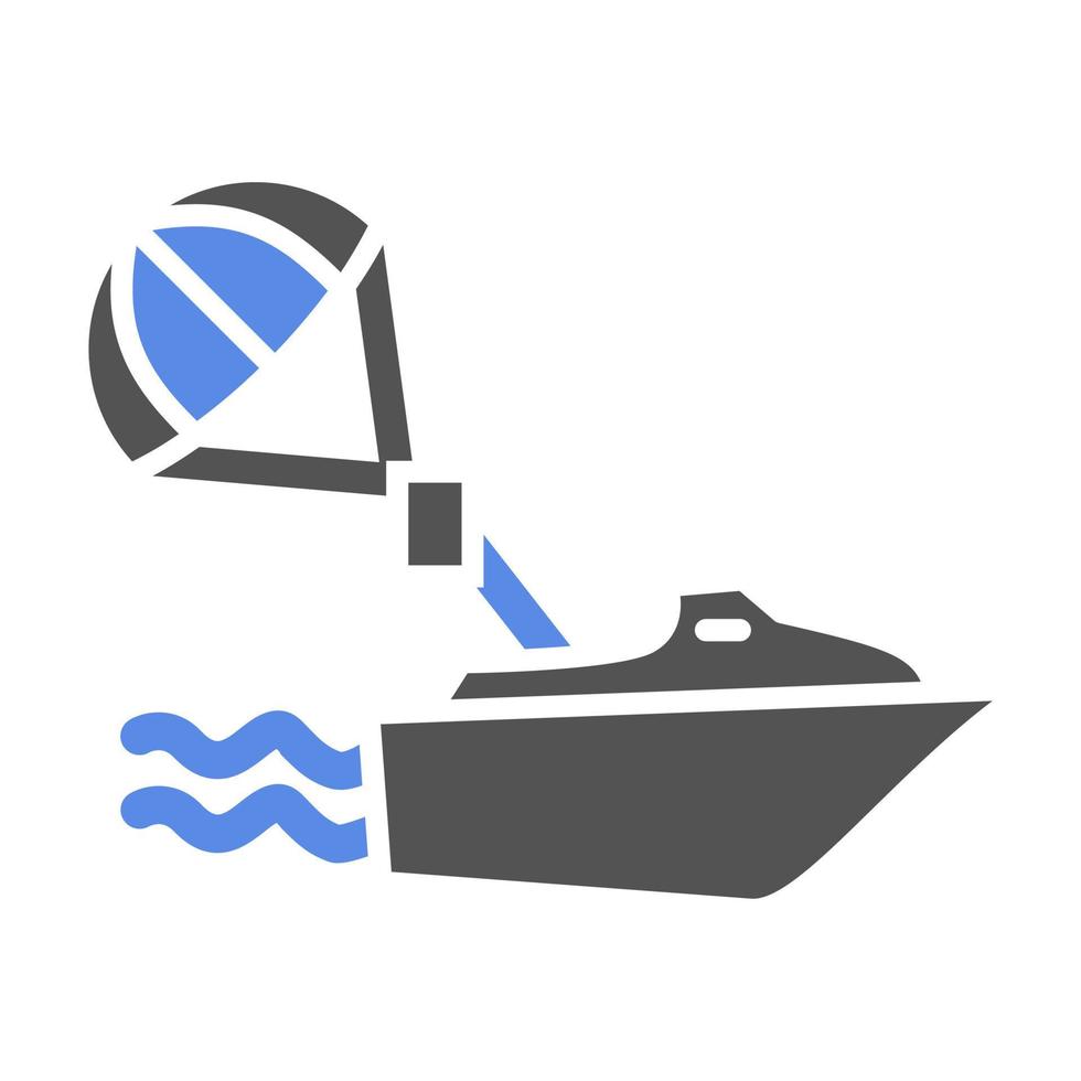 Parasailing Vector Icon Style