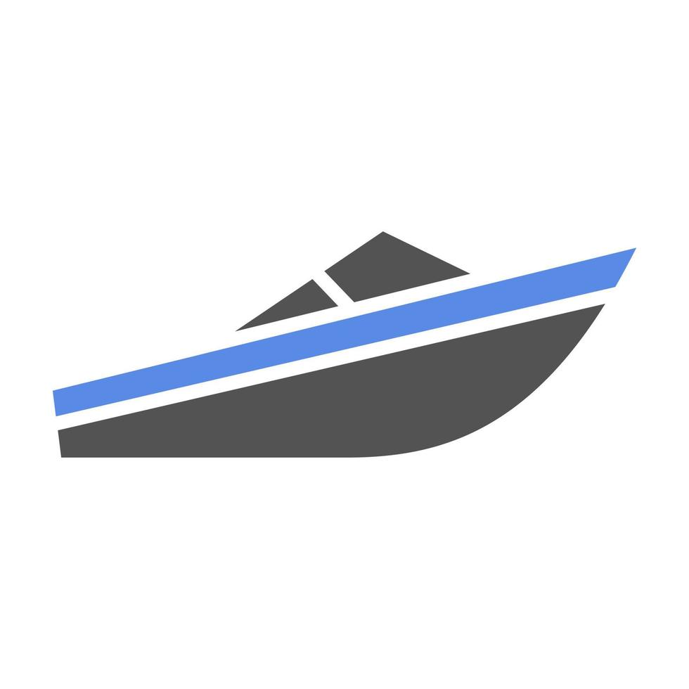 Powerboat Racing Vector Icon Style