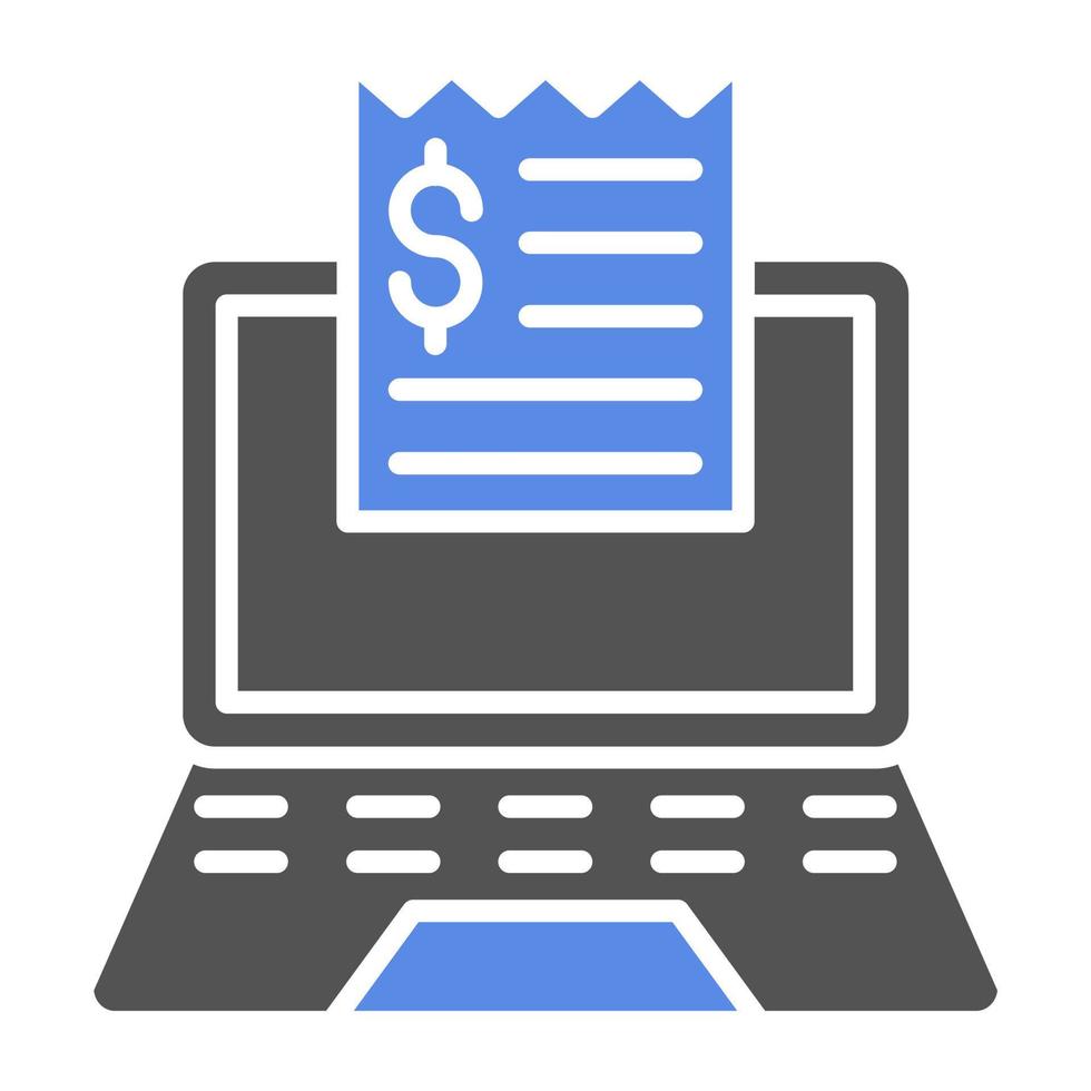 Electronic Bills Vector Icon Style