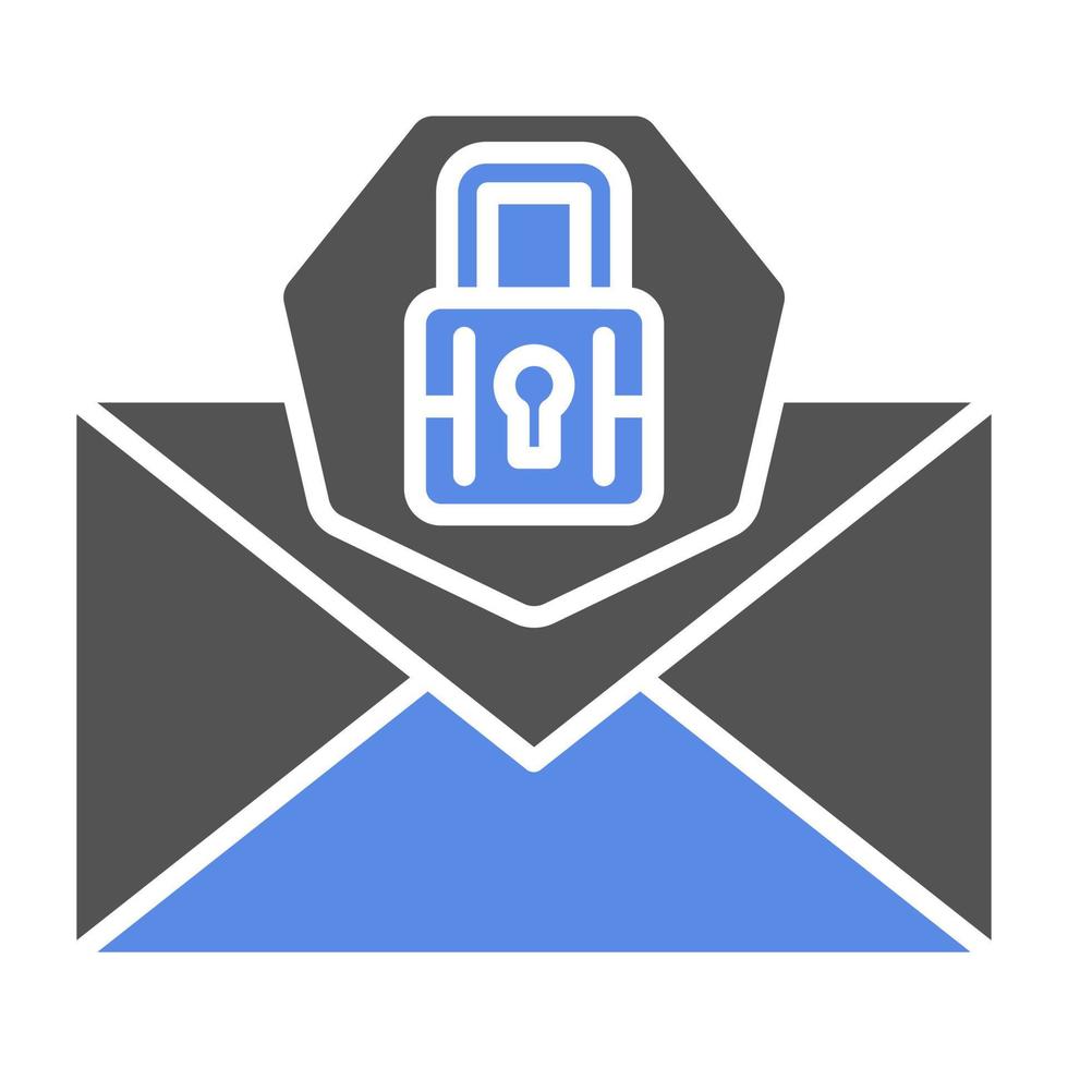 Email Security Vector Icon Style