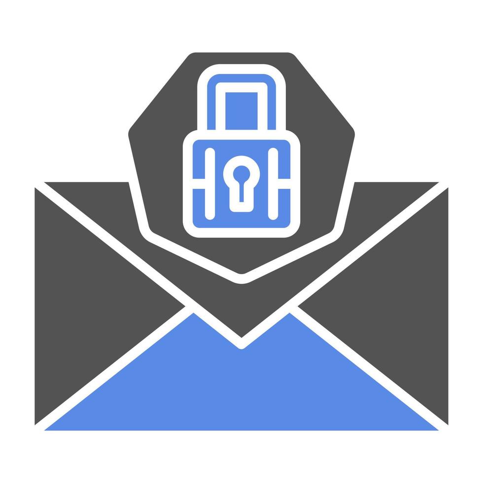 Email Security Vector Icon Style