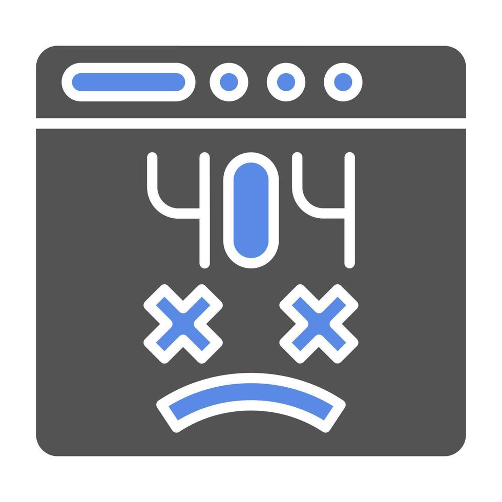 Page Not Found Vector Icon Style