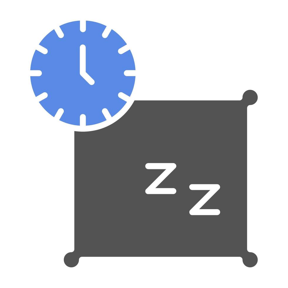 siesta vector icono estilo