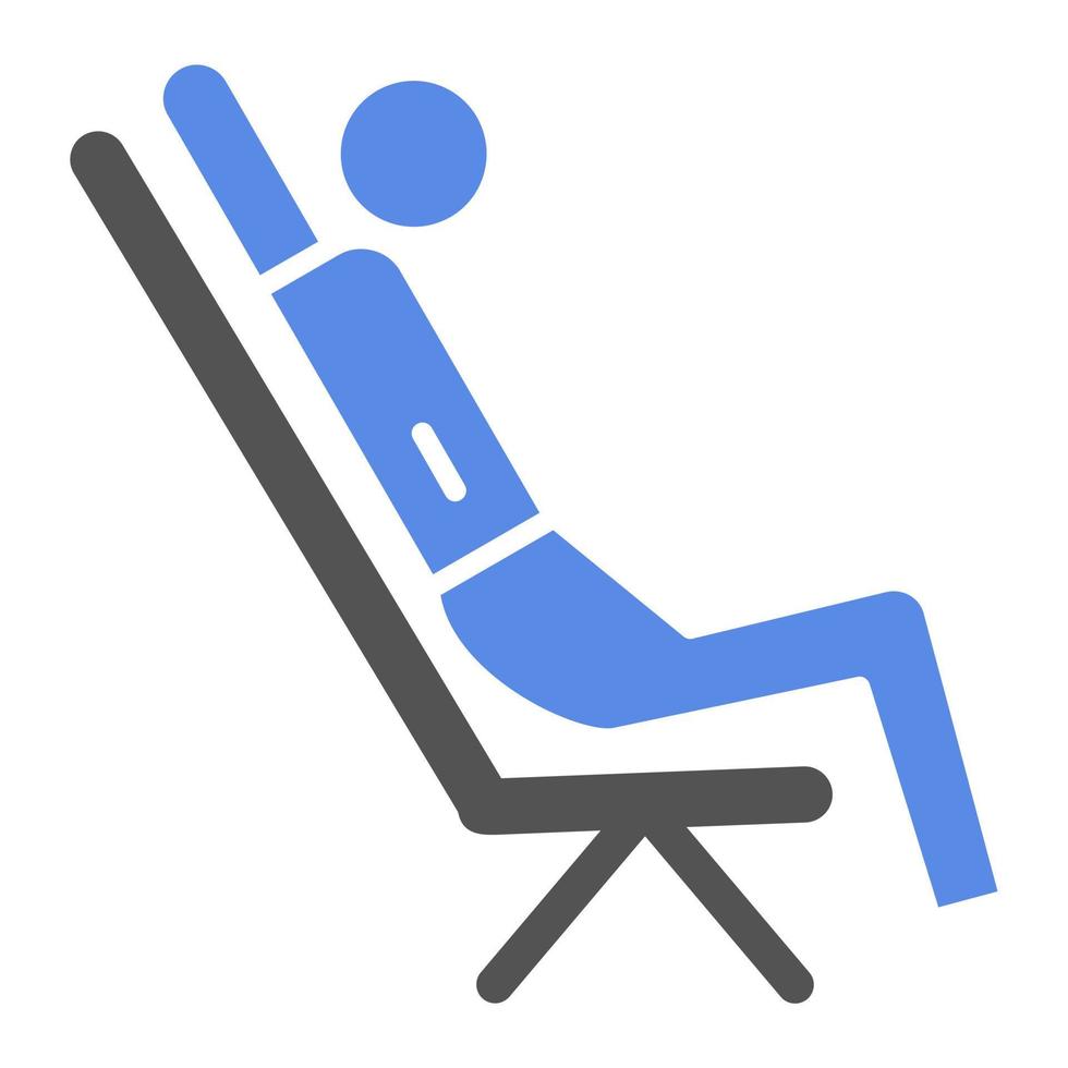 Leaned Back Vector Icon Style