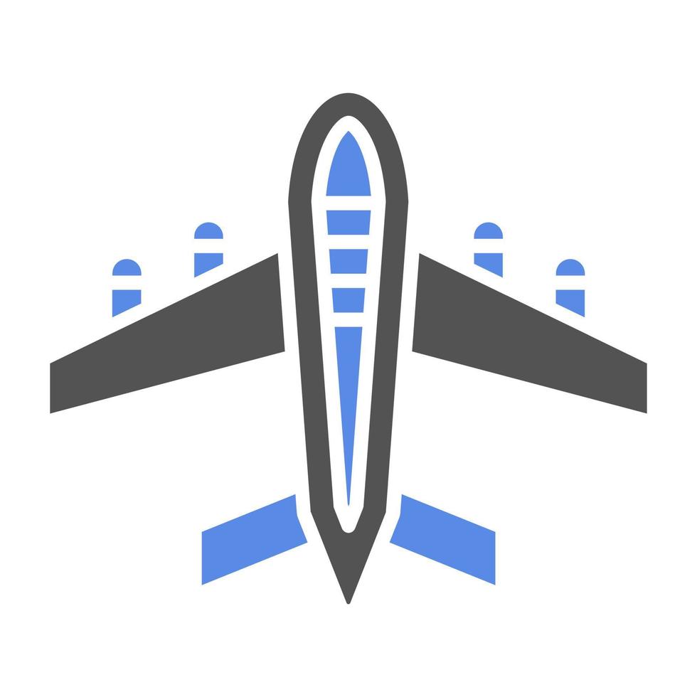 Airplane Vector Icon Style