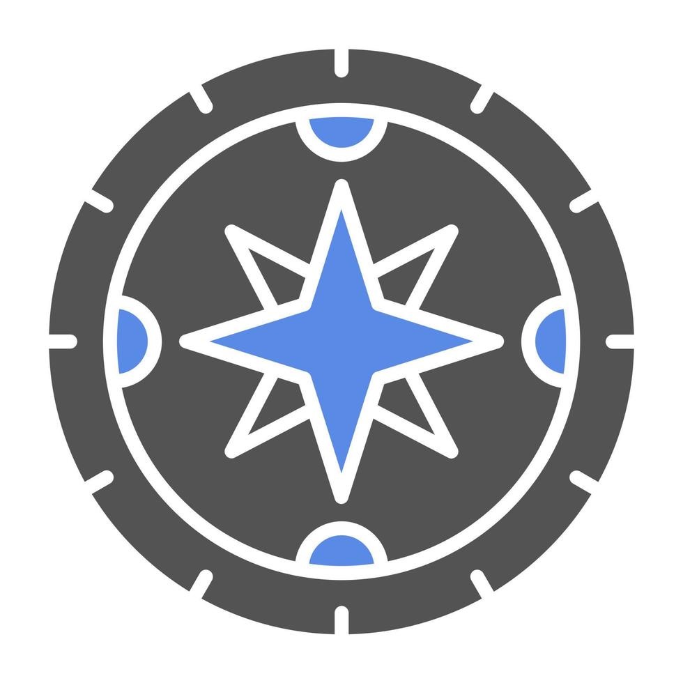 Compass Vector Icon Style