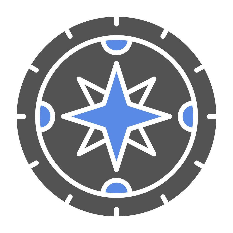 Compass Vector Icon Style