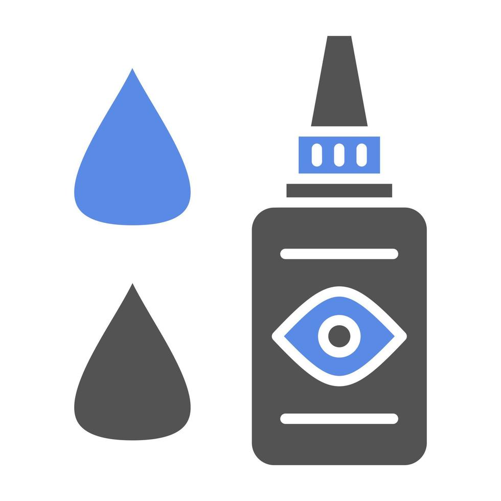 Medical Eye Drops Vector Icon Style