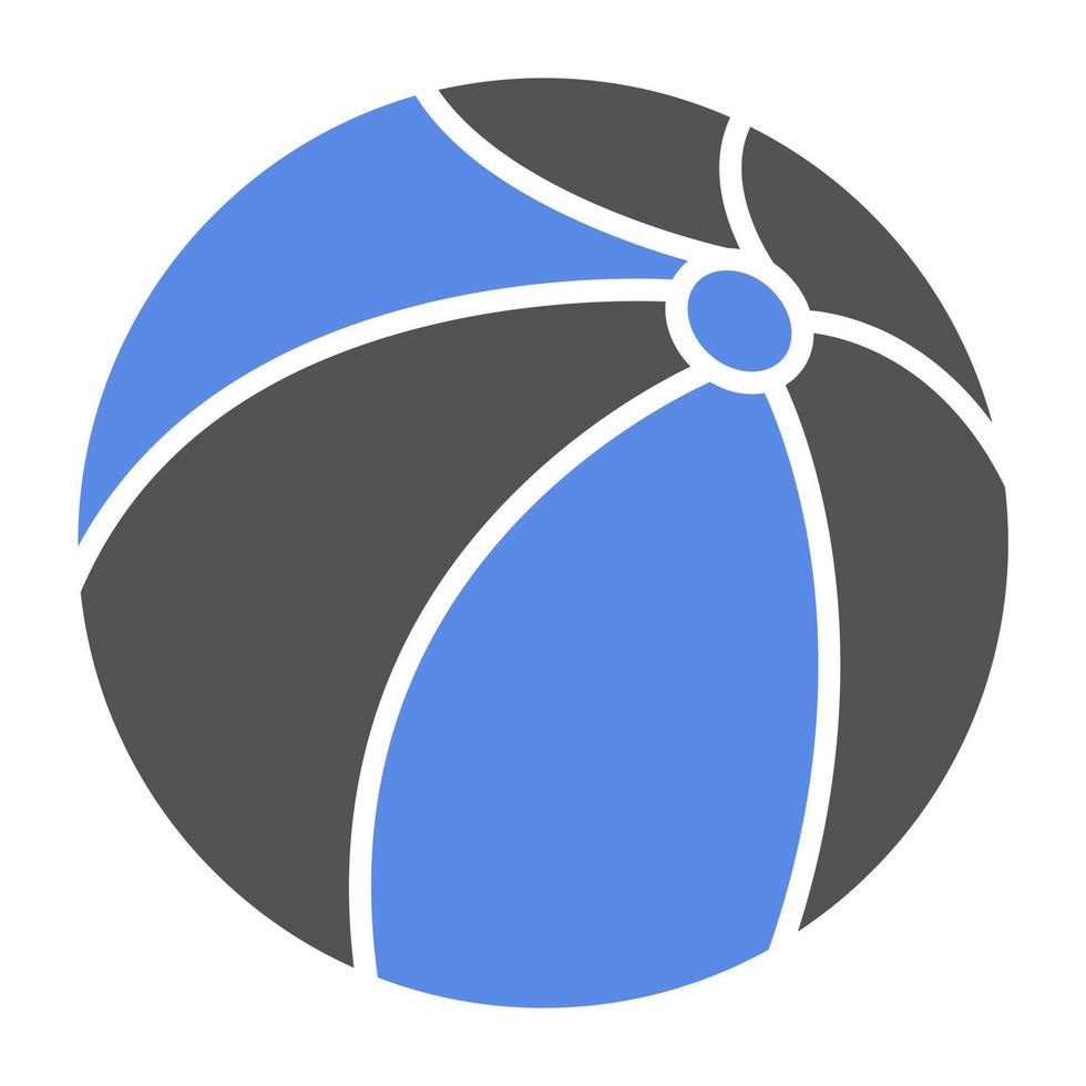 Beach Ball Vector Icon Style