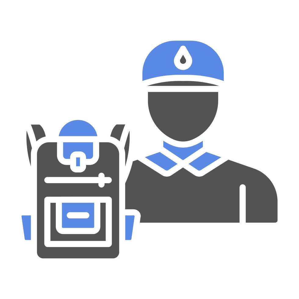 Backpacker Vector Icon Style