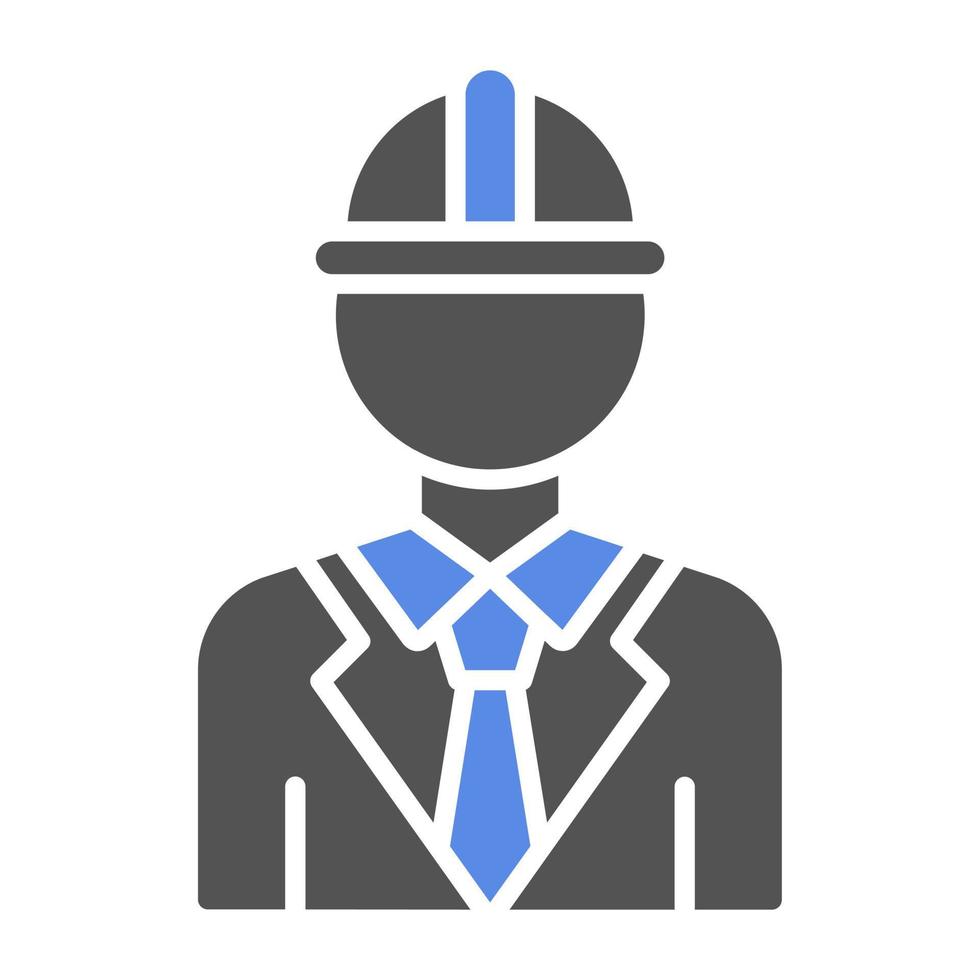 Engineer Male Vector Icon Style