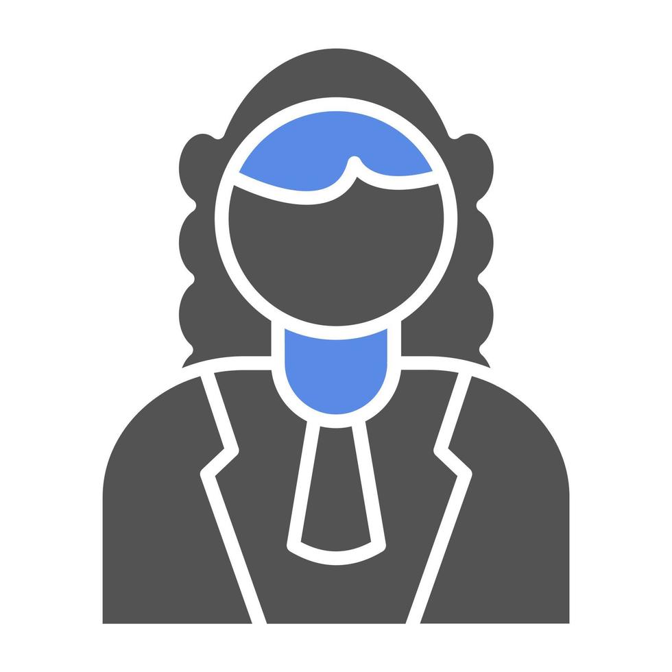 Judge Male Vector Icon Style