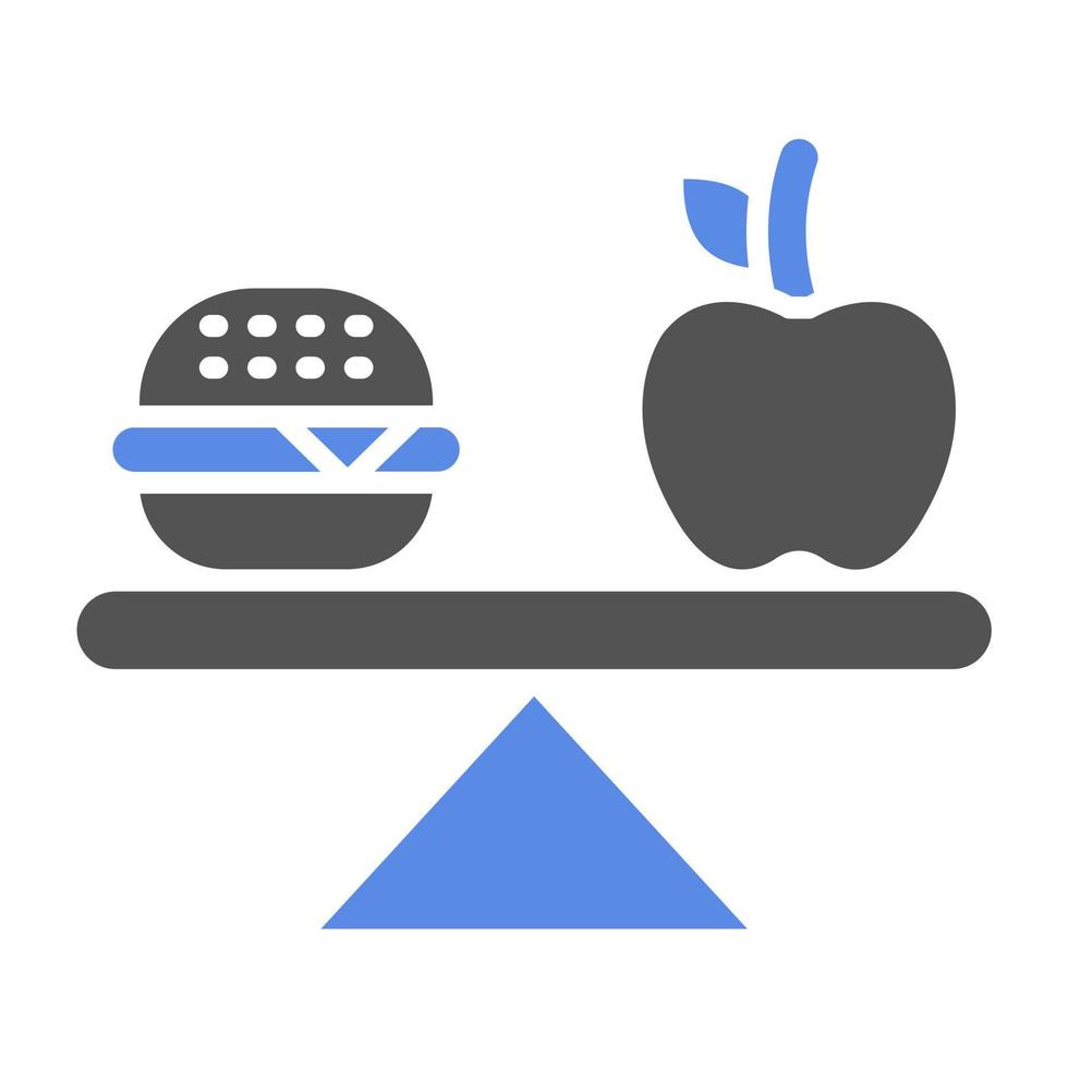 equilibrado dieta vector icono estilo