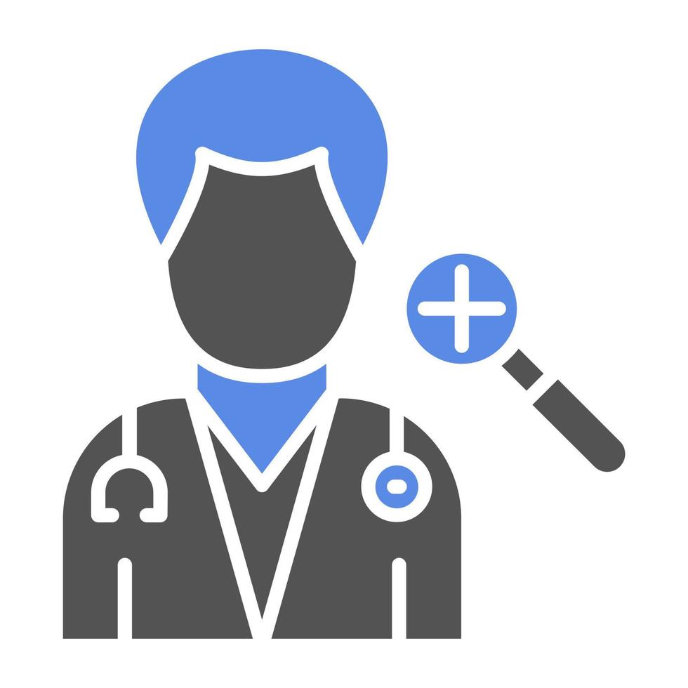 Dermatologist Male Vector Icon Style