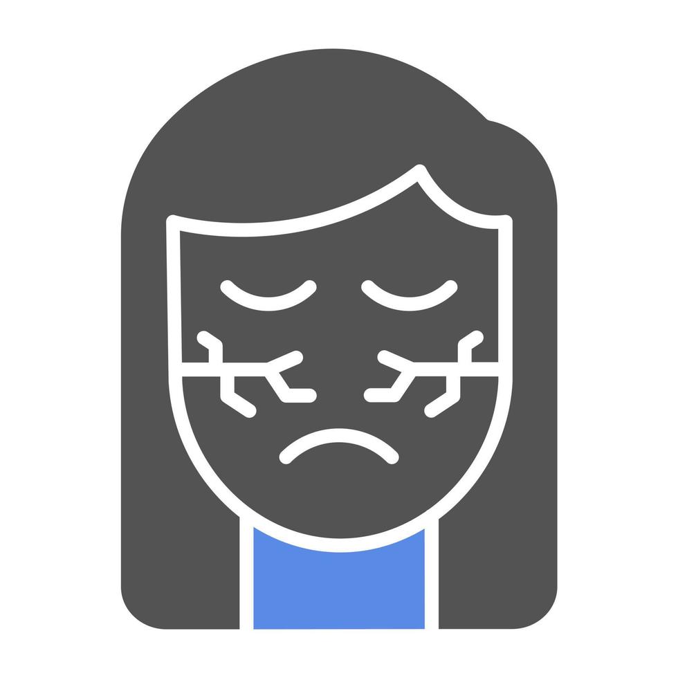 Dry Skin Vector Icon Style
