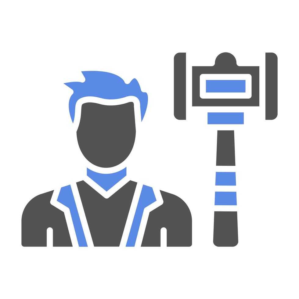 Judge Male Vector Icon Style
