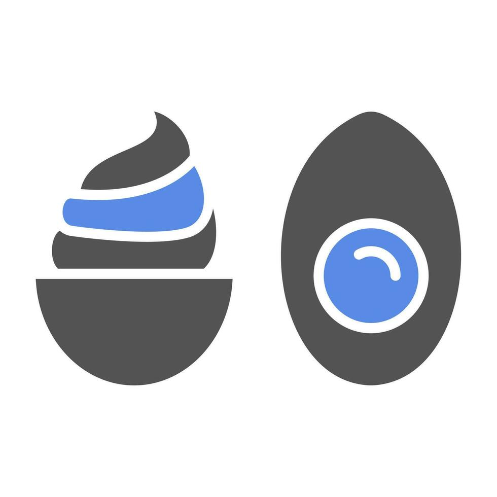 Deviled Eggs Vector Icon Style