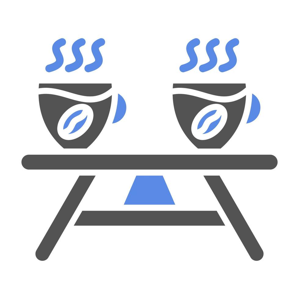 Coffee Table Vector Icon Style