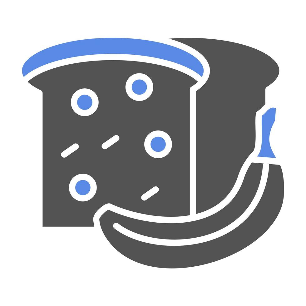 Banana Bread Vector Icon Style