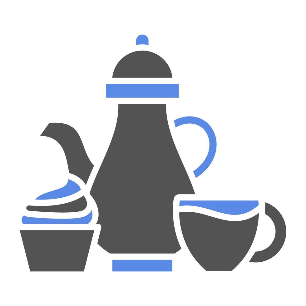 Afternoon Tea Vector Icon Style