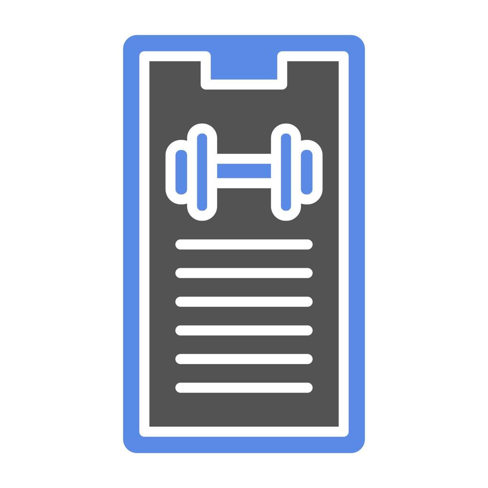 Workout Progress Vector Icon Style