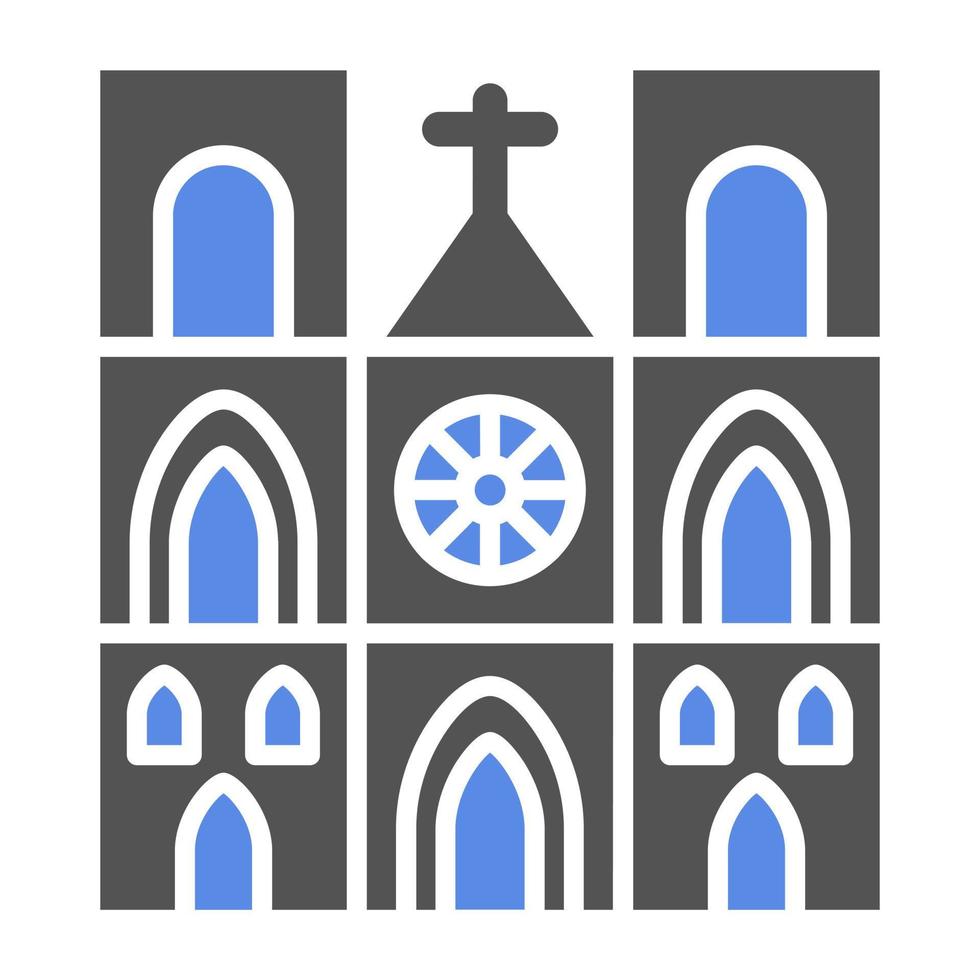 Notre Dame Vector Icon Style