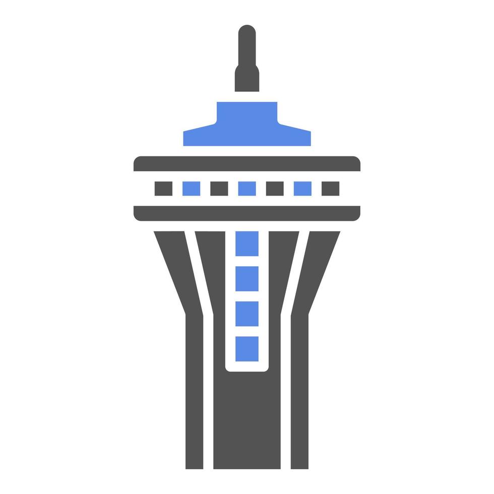 Space Needle Vector Icon Style