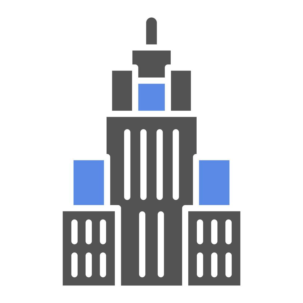 Empire State Building Vector Icon Style