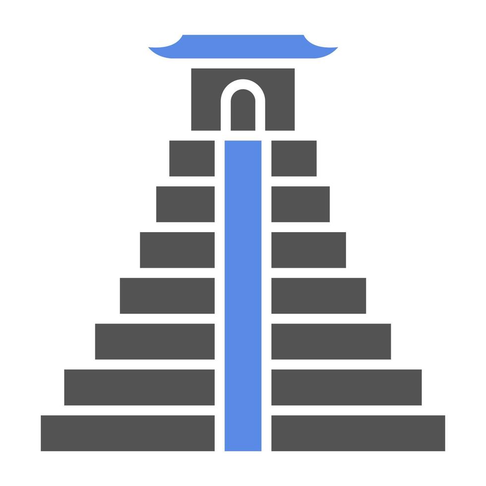 Chichen itza vector icono estilo