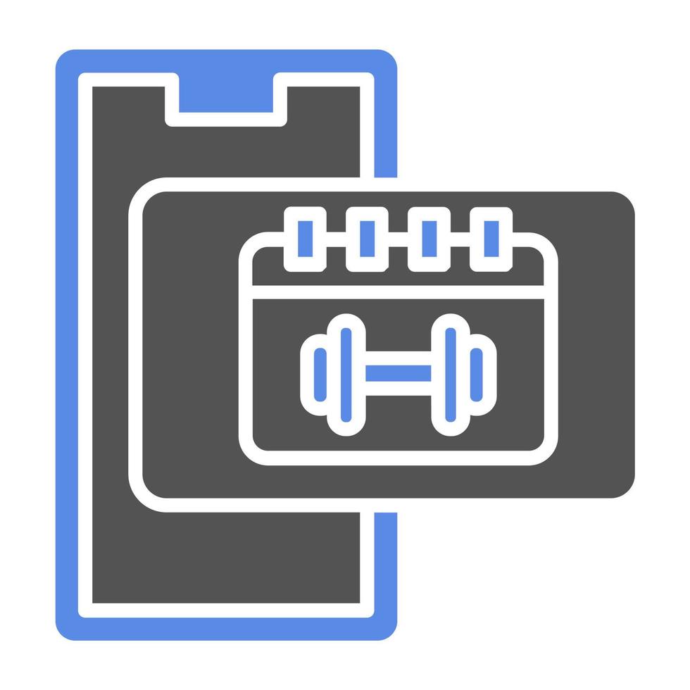 Workout Schedule Vector Icon Style