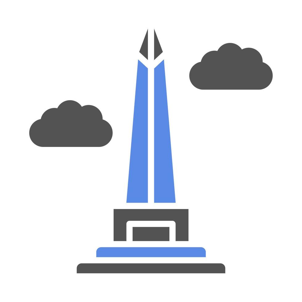 obelisco de buenos aires vector icono estilo