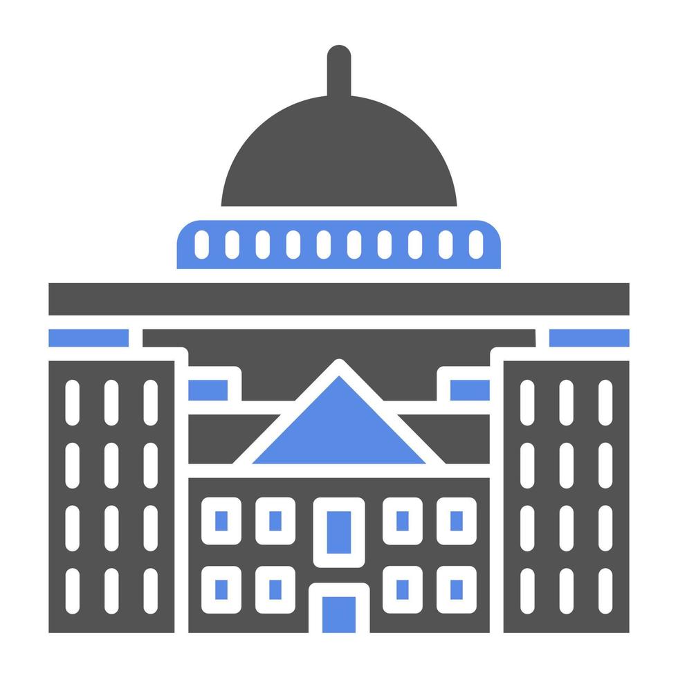 Capitolio vector icono estilo