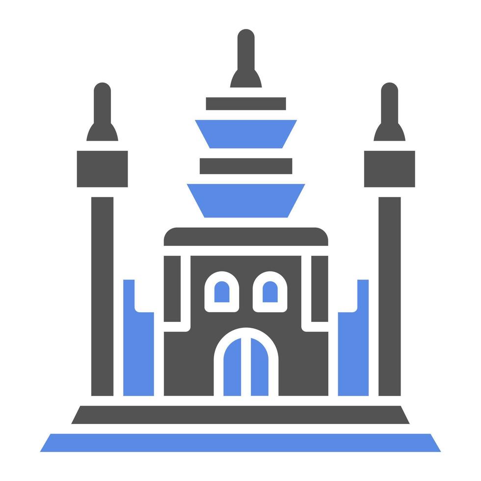 Angkor Wat Vector Icon Style