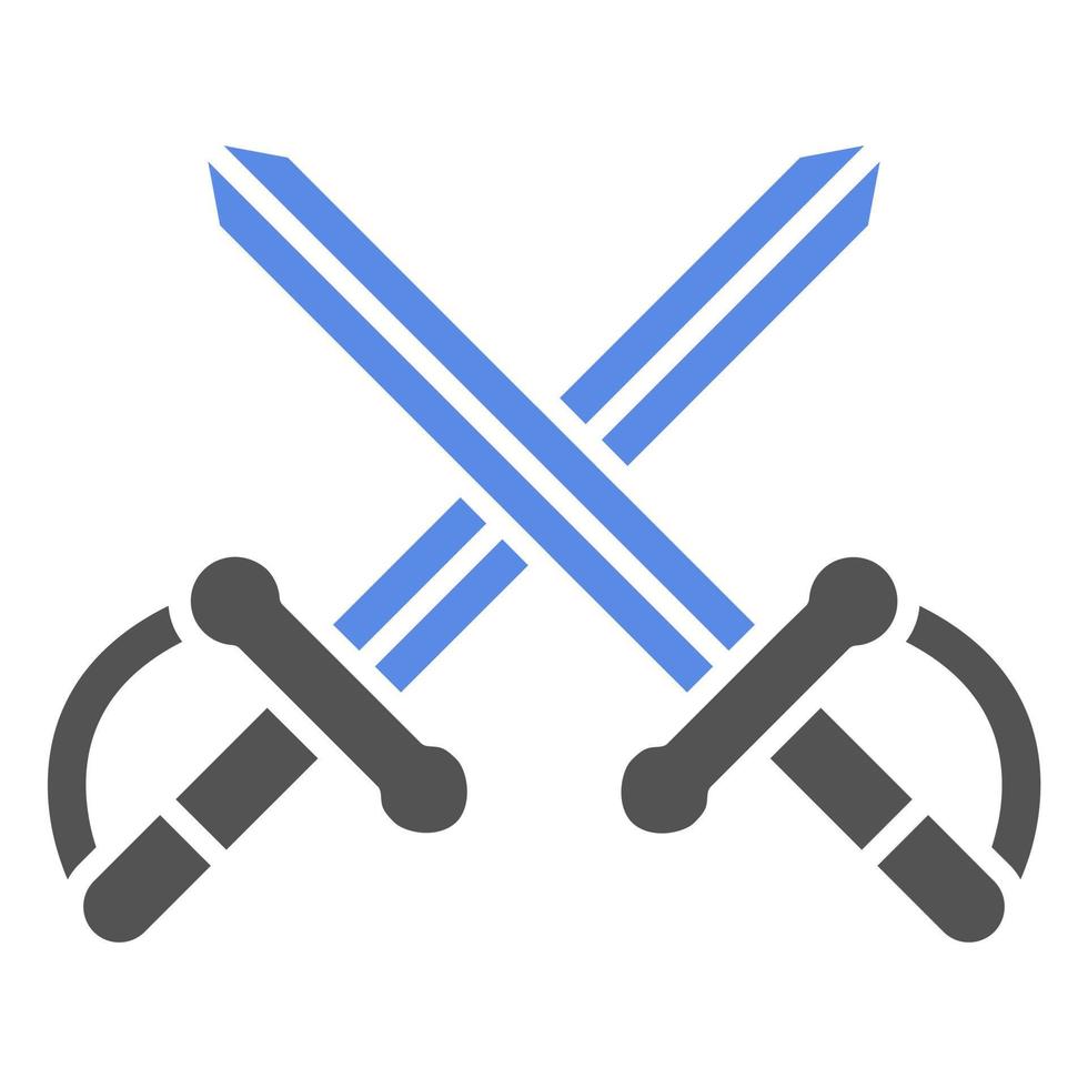 Two Swords Vector Icon Style