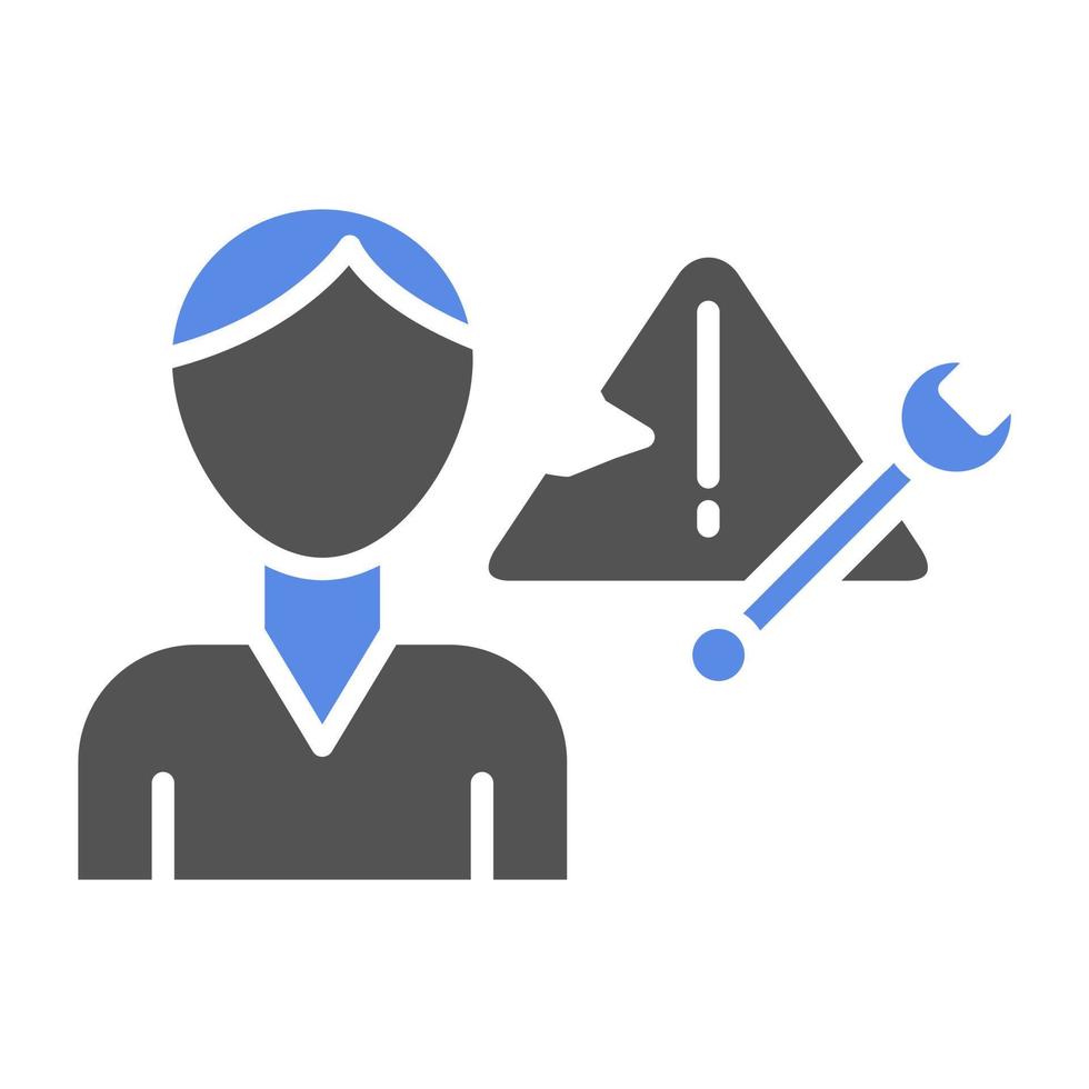 Fixer Male Vector Icon Style