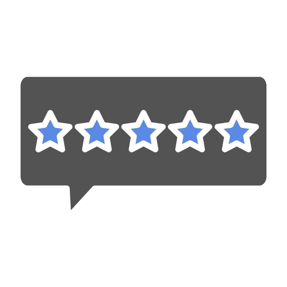 5 Stars Vector Icon Style
