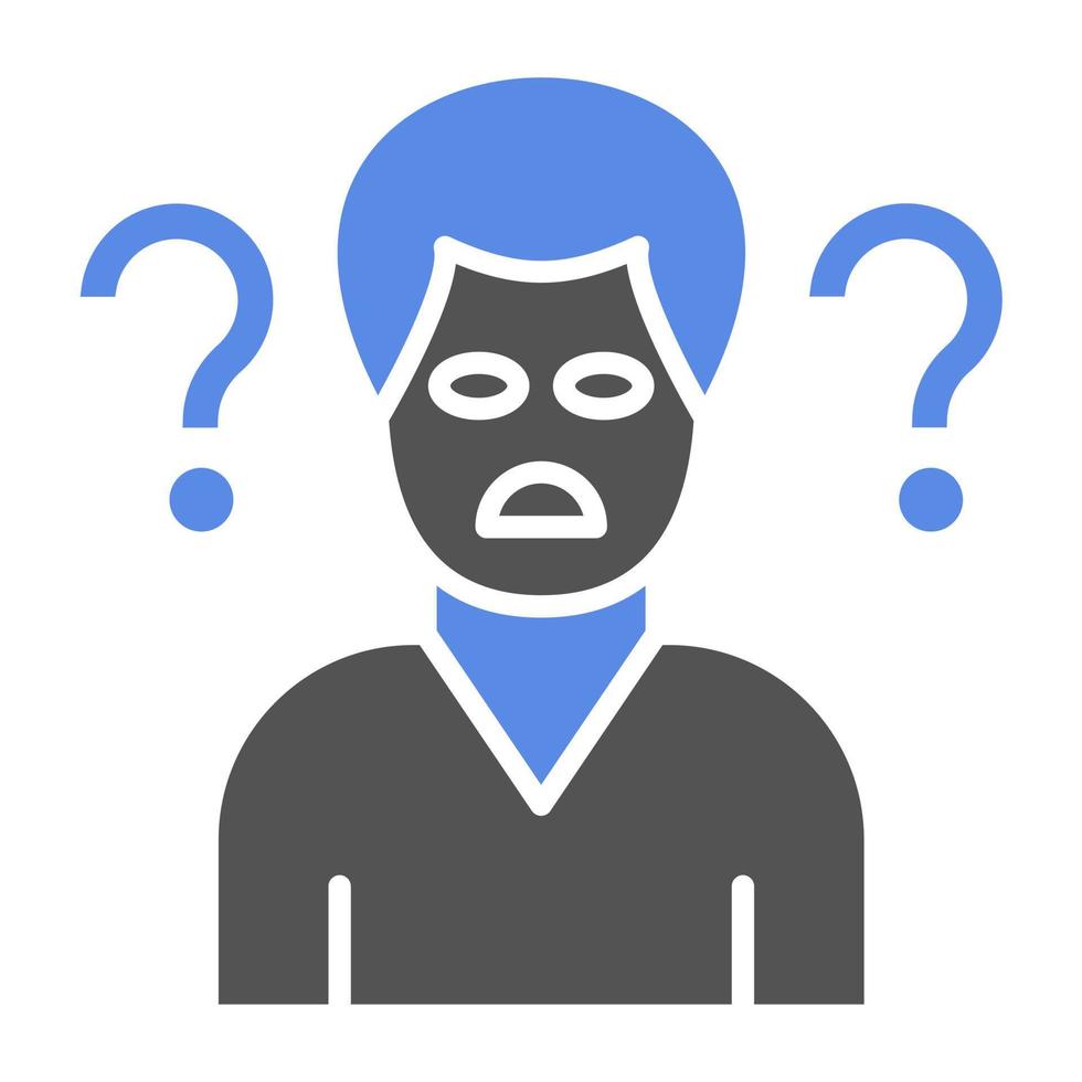 Confused Vector Icon Style