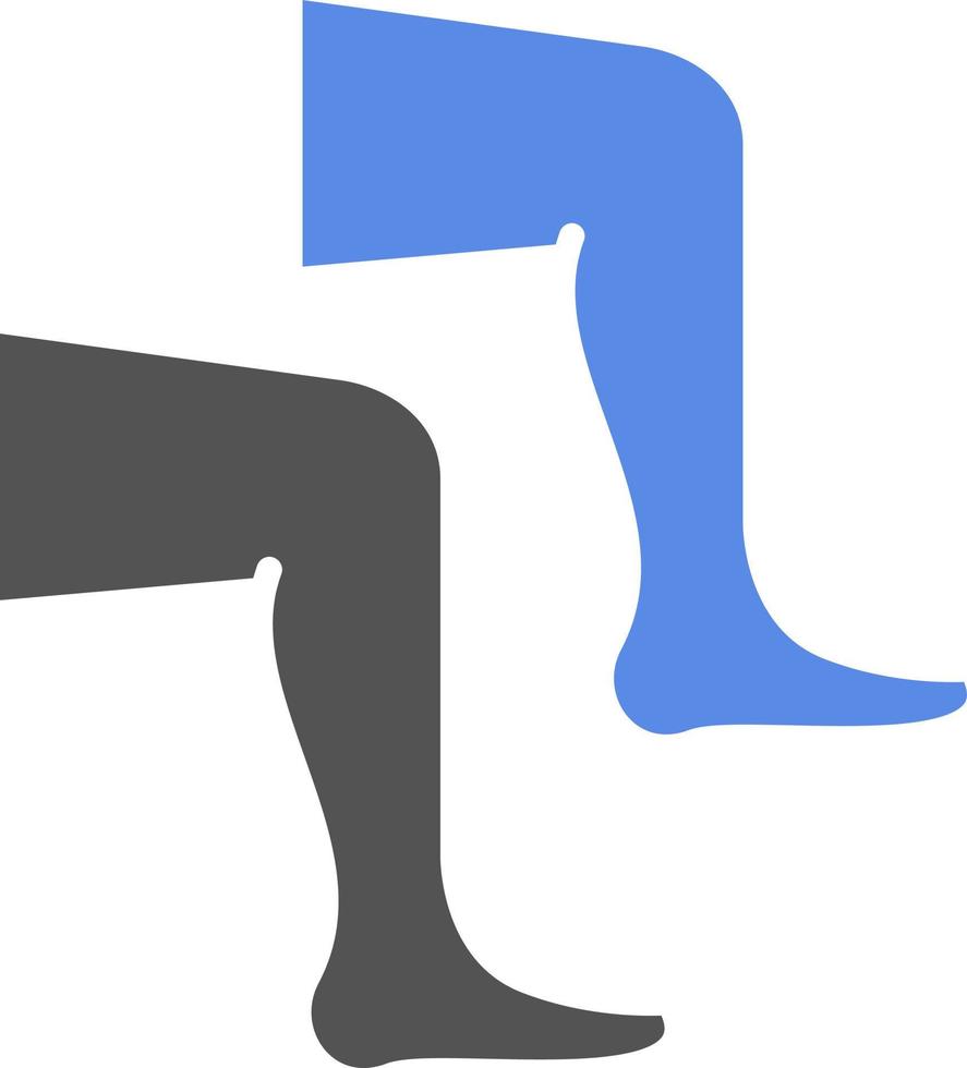 Leg Vector Icon Style