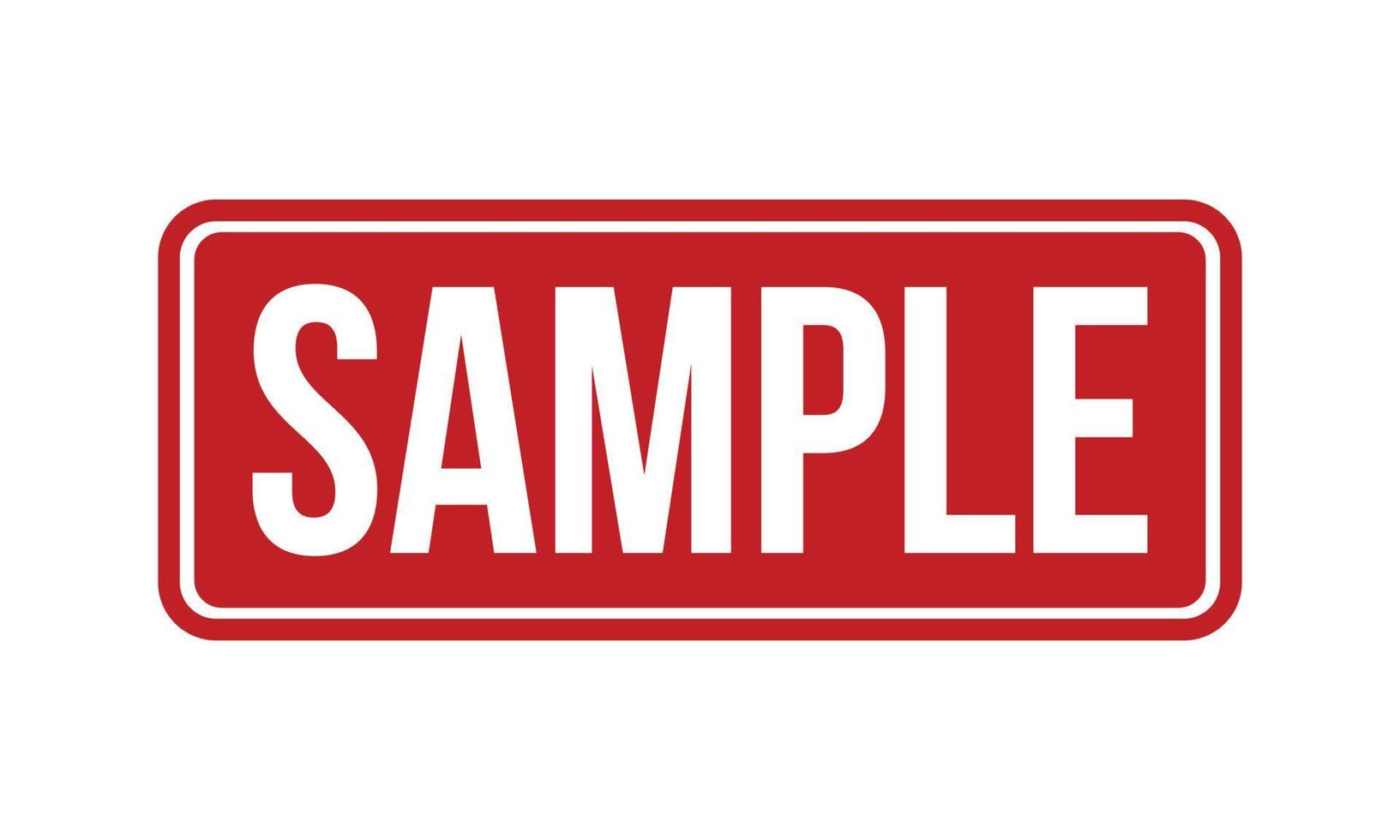 Sample Rubber Grunge Stamp Seal Vector Illustration