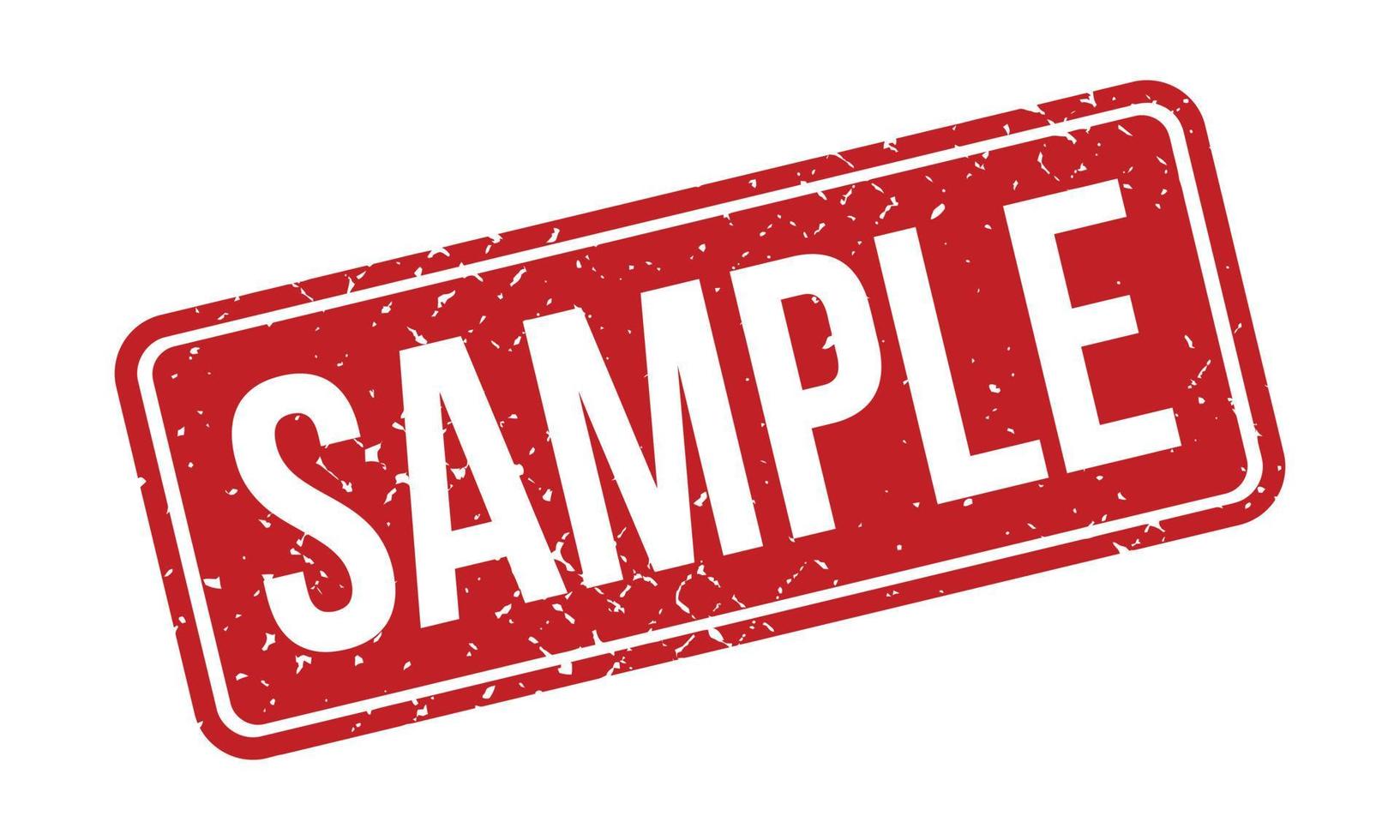 Sample Rubber Grunge Stamp Seal Vector Illustration