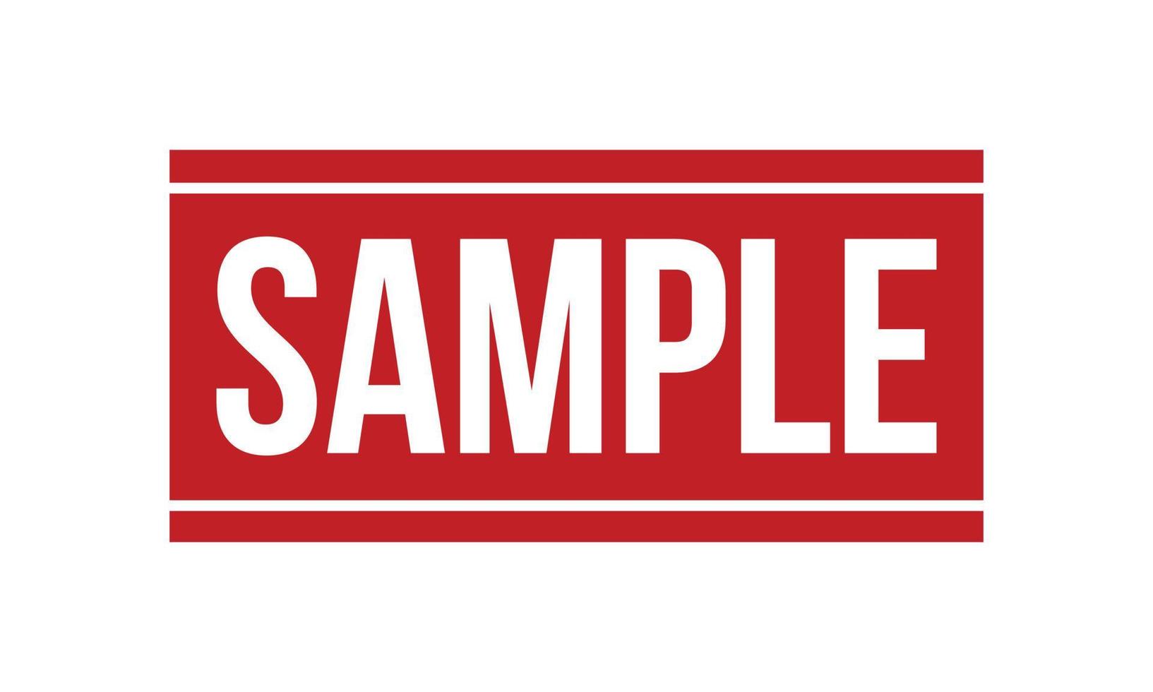 Sample Rubber Grunge Stamp Seal Vector Illustration
