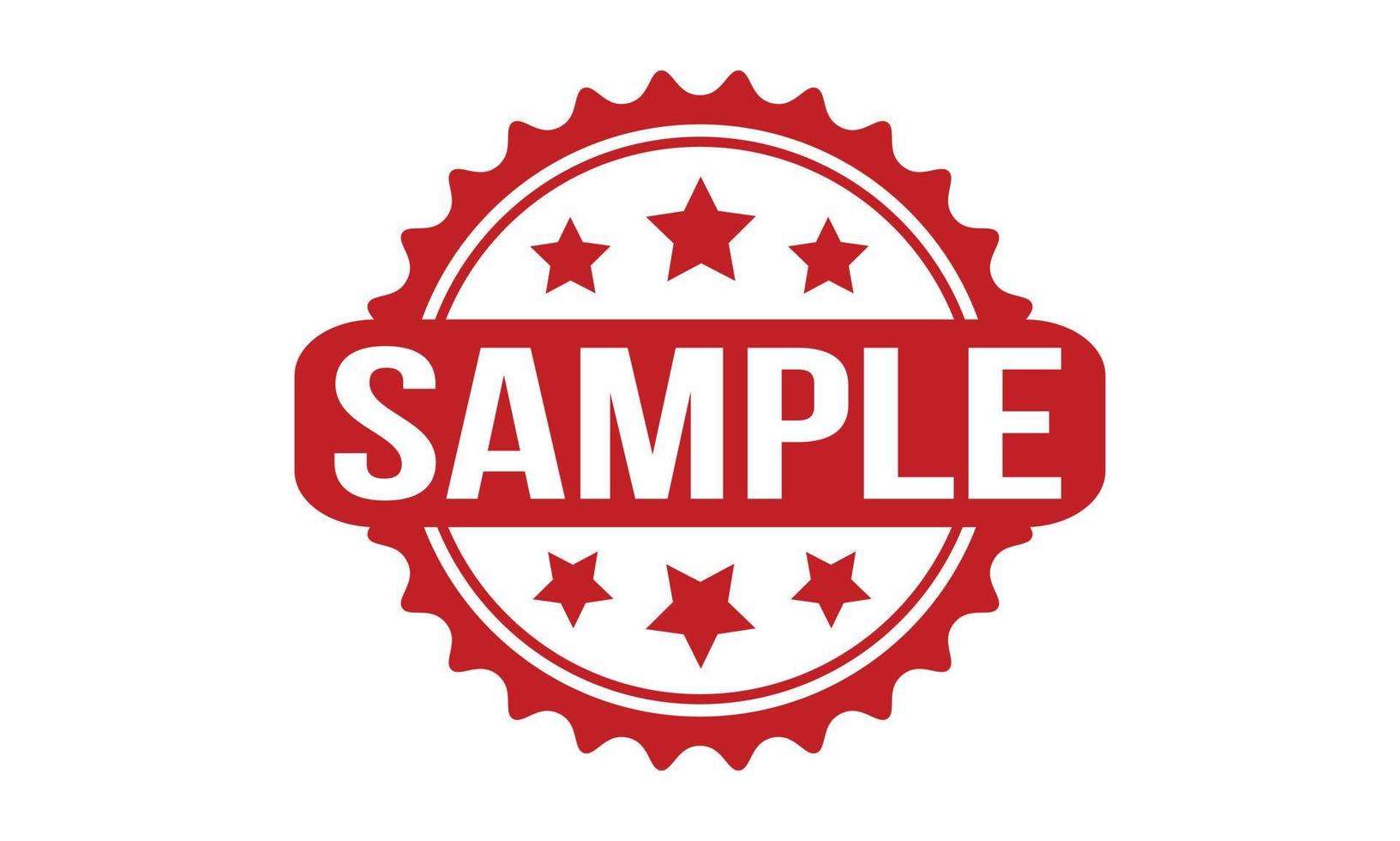 Sample Rubber Grunge Stamp Seal Vector Illustration