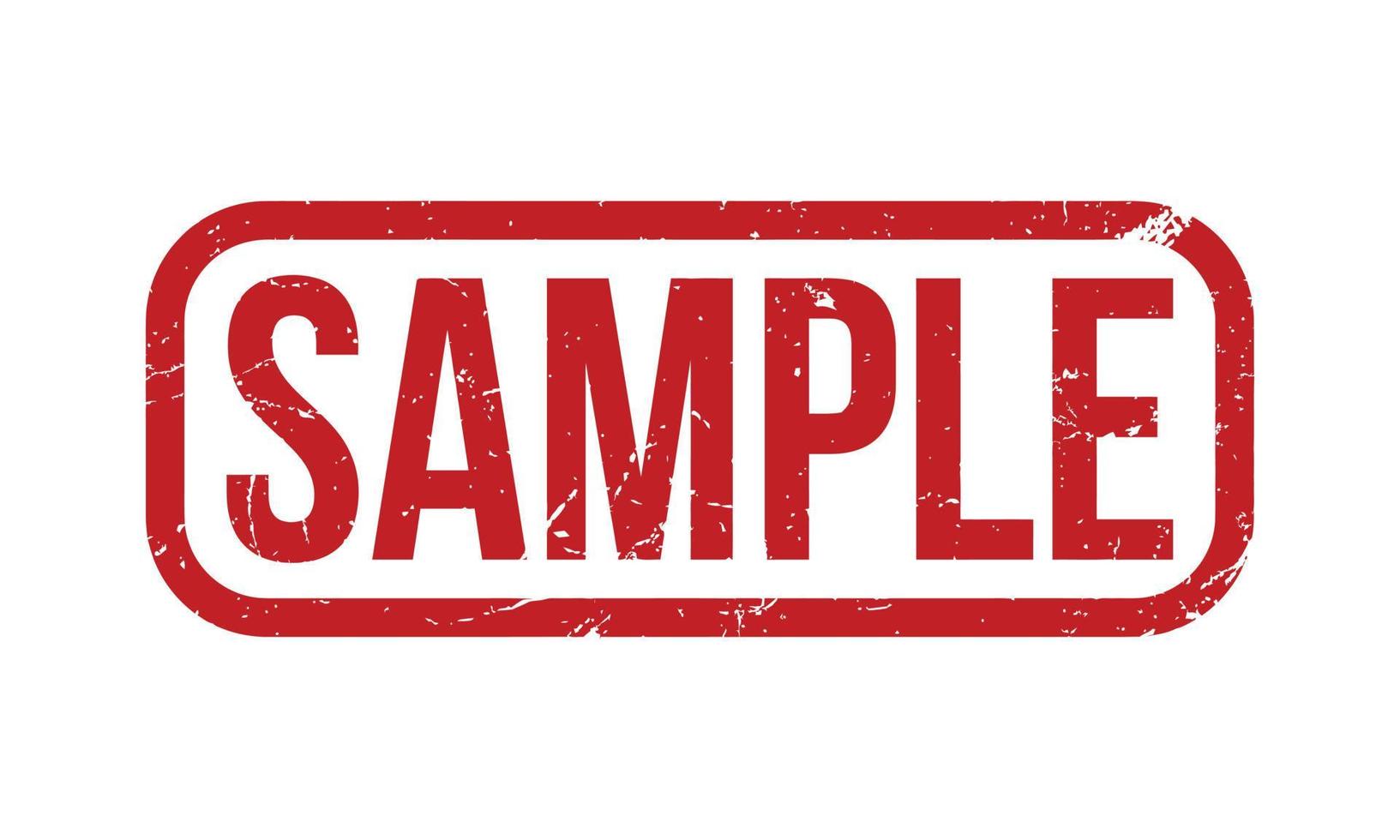Sample Rubber Grunge Stamp Seal Vector Illustration