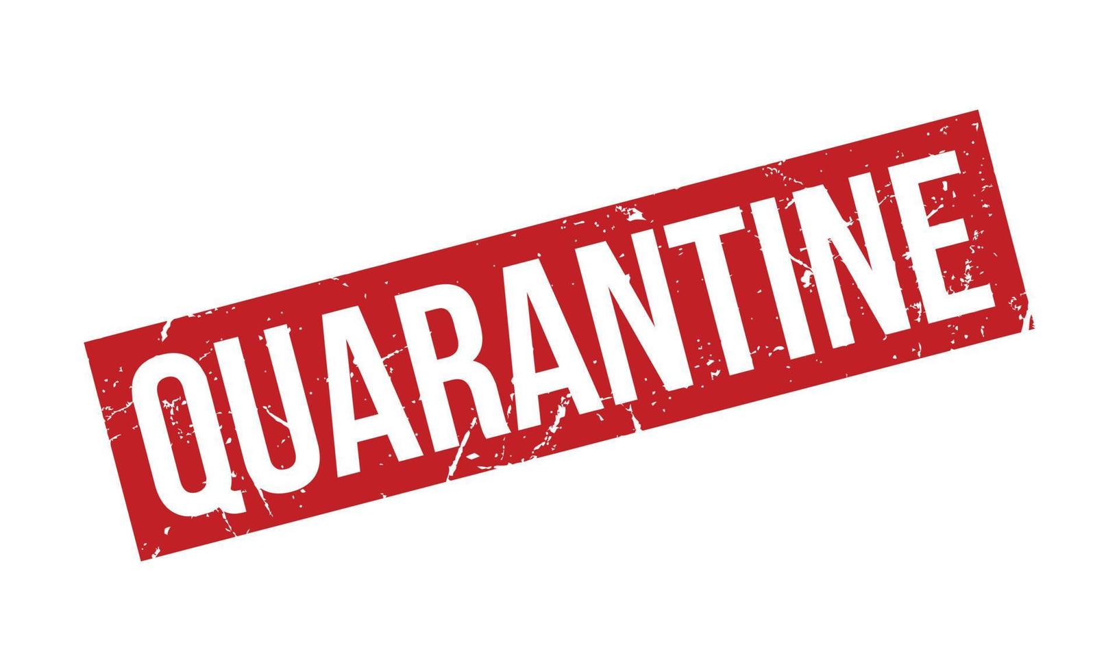 Quarantine Rubber Stamp. Red Quarantine Rubber Grunge Stamp Seal Vector Illustration - Vector