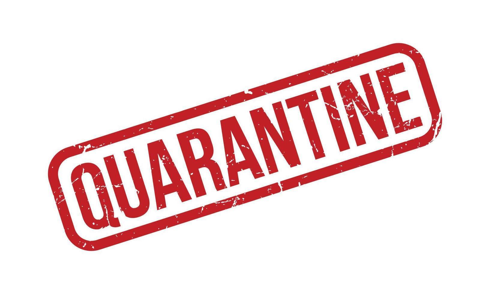 Quarantine Rubber Stamp. Red Quarantine Rubber Grunge Stamp Seal Vector Illustration - Vector